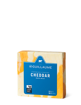 Cheddar doux marbré bloc de 200 g