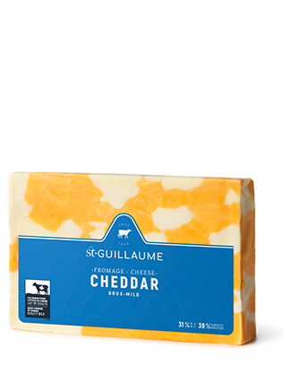 Cheddar doux marbré bloc de 340 g
