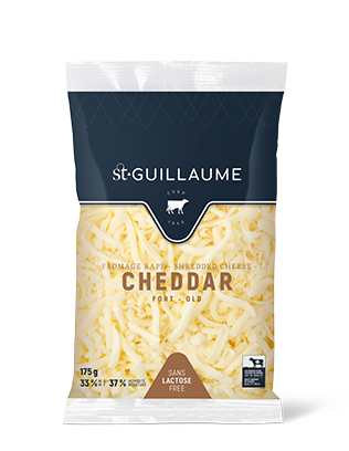 Cheddar fort 1 an râpé format de 175 g