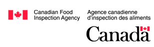 logo Agence canadienne d'inspection des aliments Canada