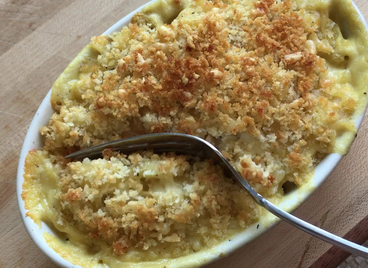 Macaroni au fromage St-Guillaume au gratin croustillant